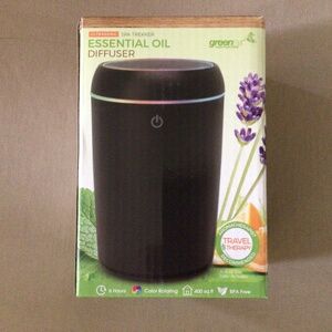 green air Ultrasonic Essential Oil Diffuser Travel Therapy NIB